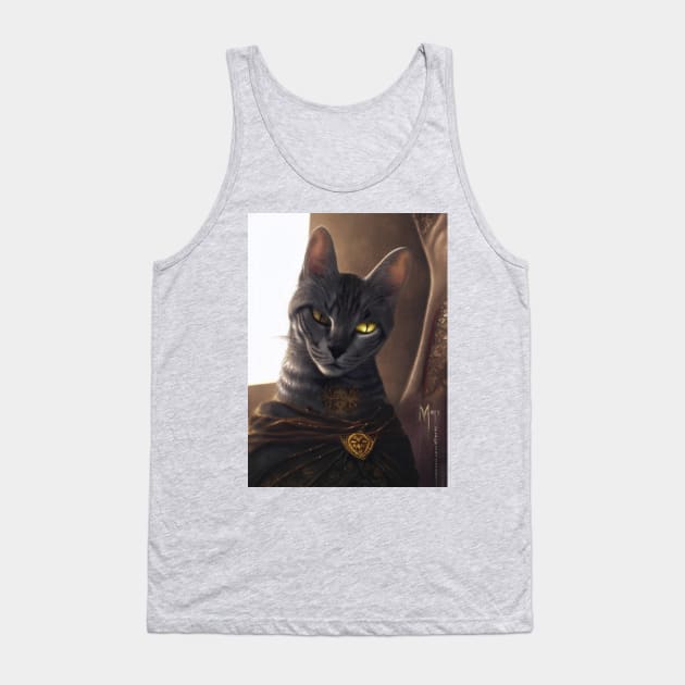 Mystic Mage cat: Supreme sorcerer Tank Top by Dendros-Studio